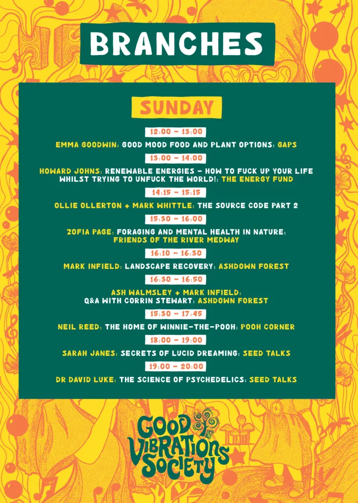 Good Vibrations Society Festival What's on When? 71