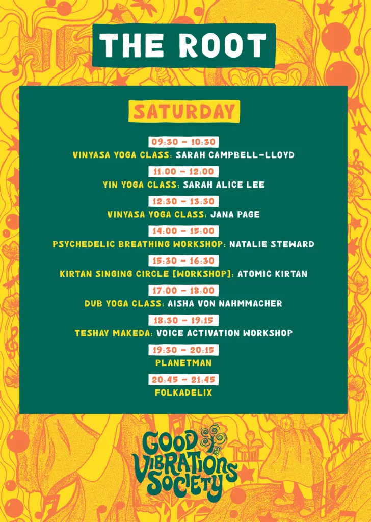 Good Vibrations Society Festival What's on When? 62