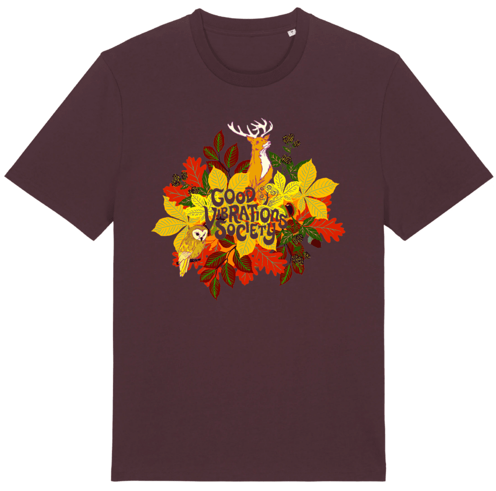 Good Vibrations Society Festival GVS Autumn 24 TShirt - Red Brown [Limited Edition] 1