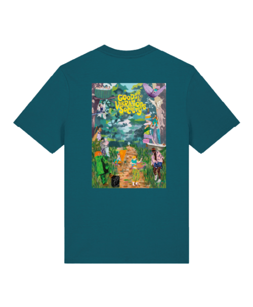 Good Vibrations Society Festival GVS Summer24' Organic Adults T-Shirt [POSTER DESIGN] 11